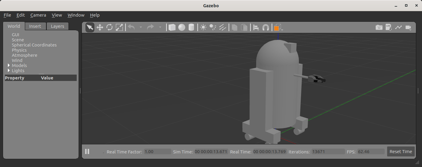 Nonfunctional robot in Gazebo