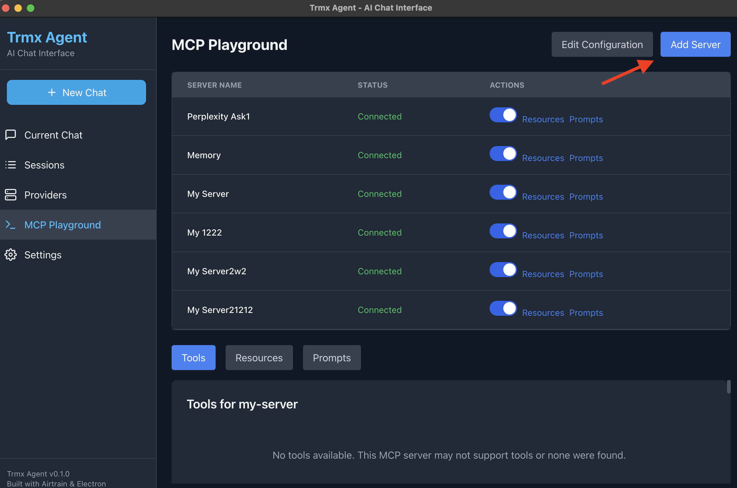 Adding MCP Server - Step 1