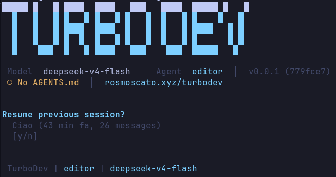 TurboDev — Terminal-based AI Coding Agent