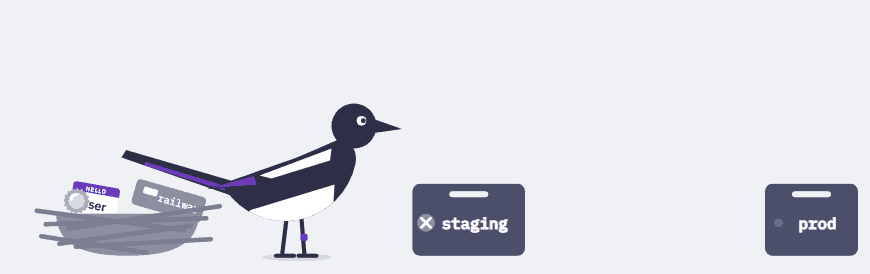 Staging refuses Pica, she digs an old railway token out of her nest, flies past staging, and prod accepts it.