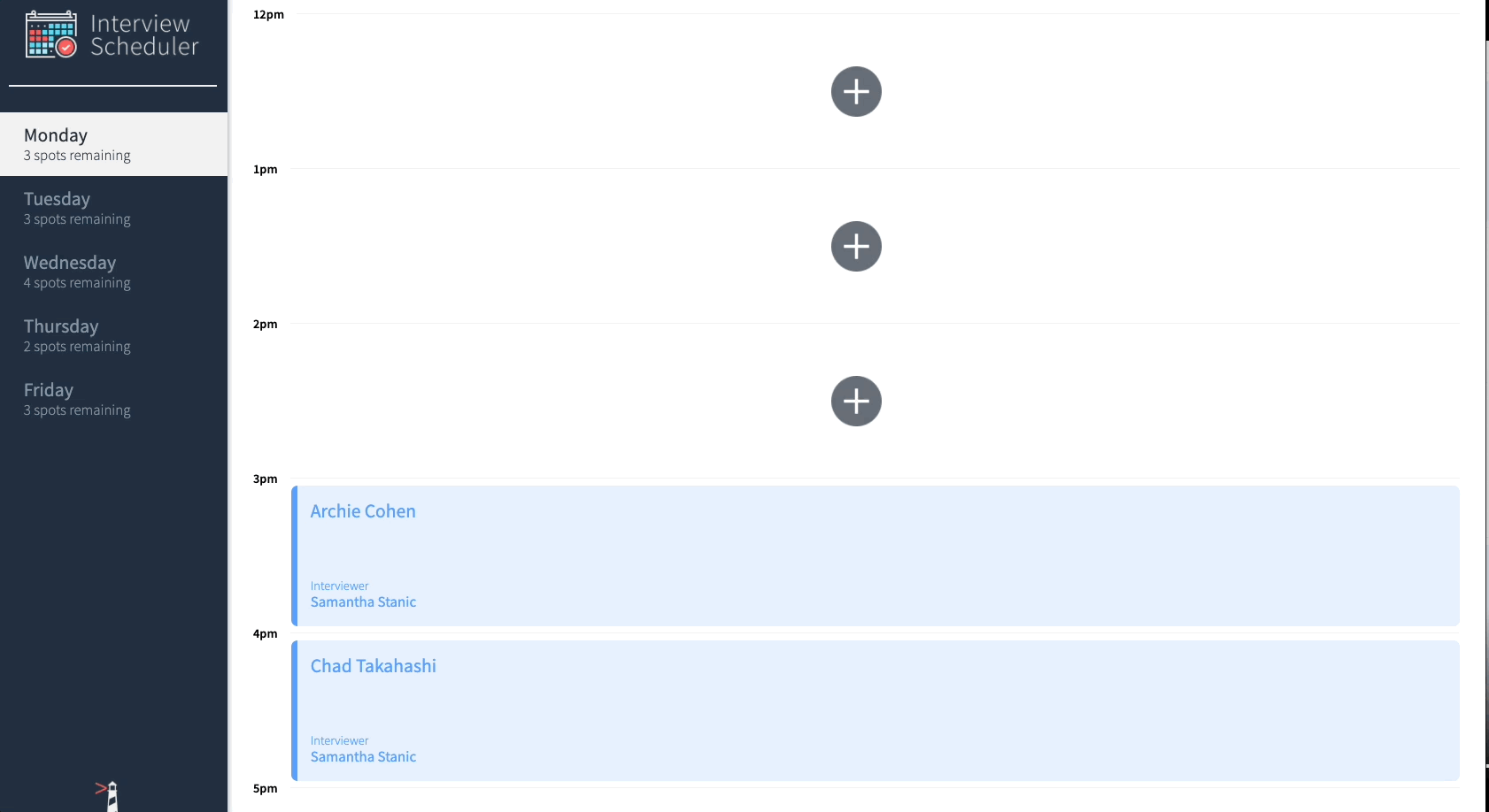 GitHub - rosemaryku/scheduler: Scheduler is a single-page app built ...
