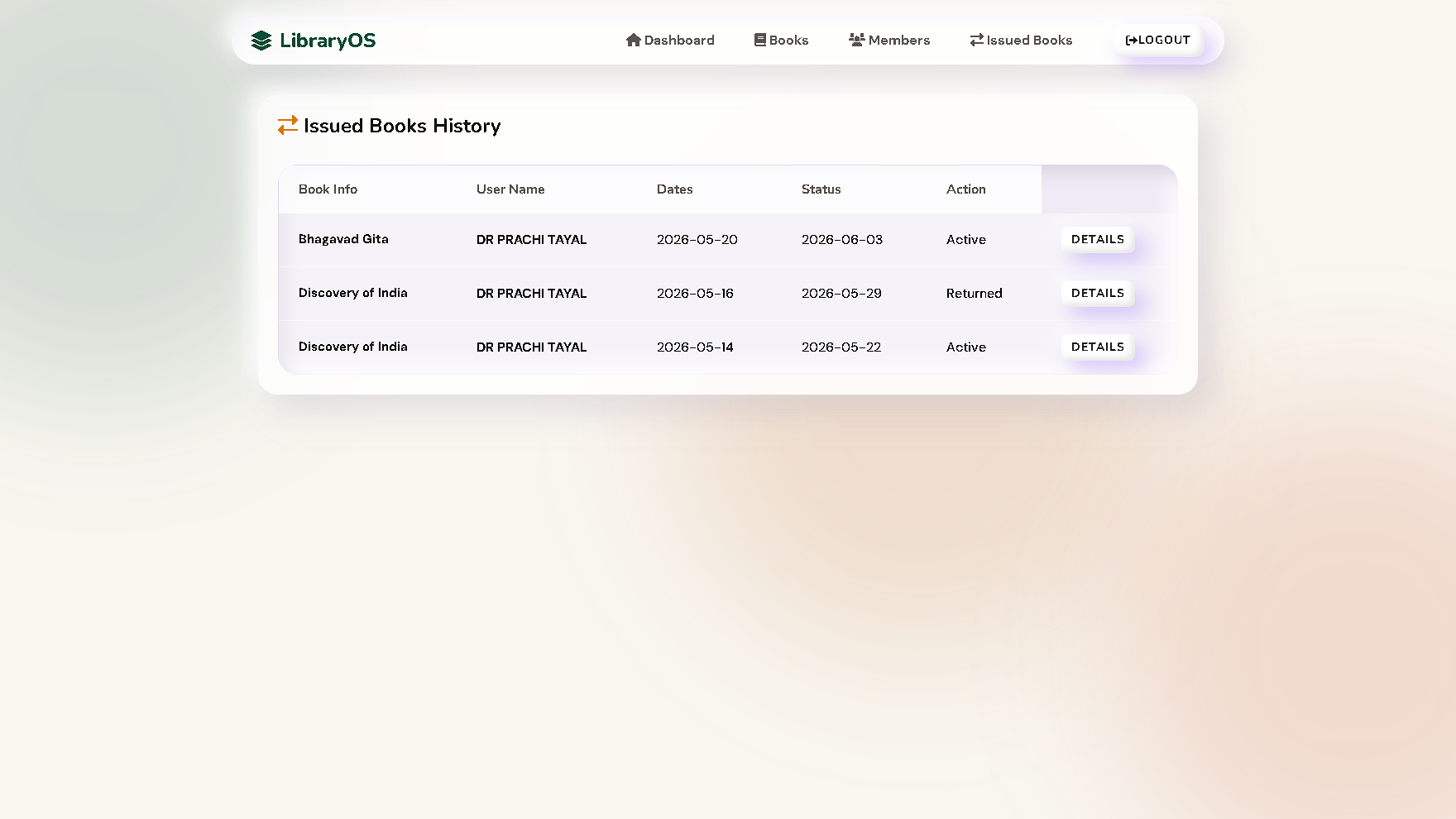 GitHub - roshanG077/LibraryManagementSystem: A sleek, full-featured ...