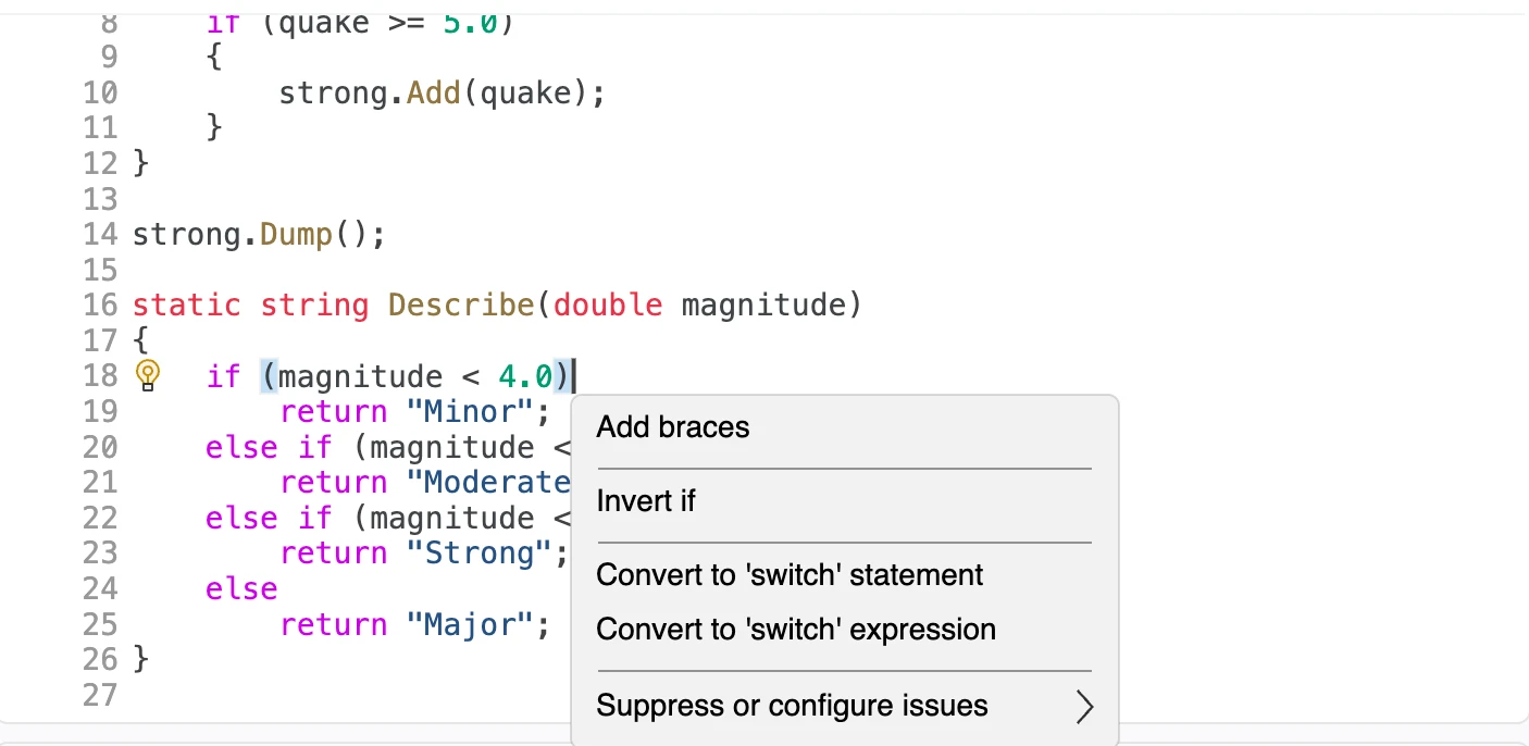Code Fixes