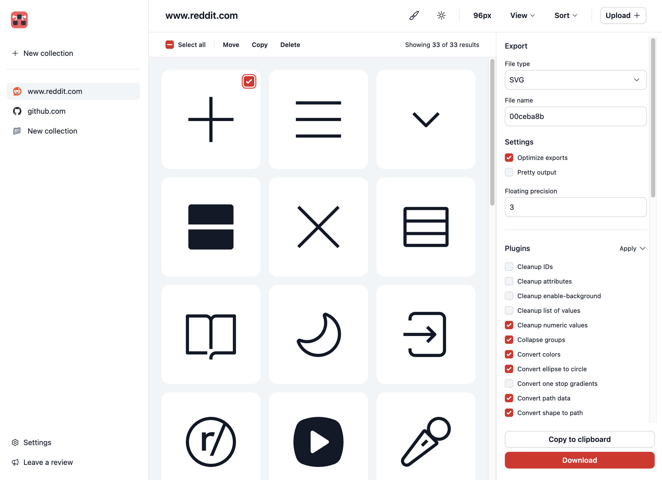 SVG Gobbler screenshot
