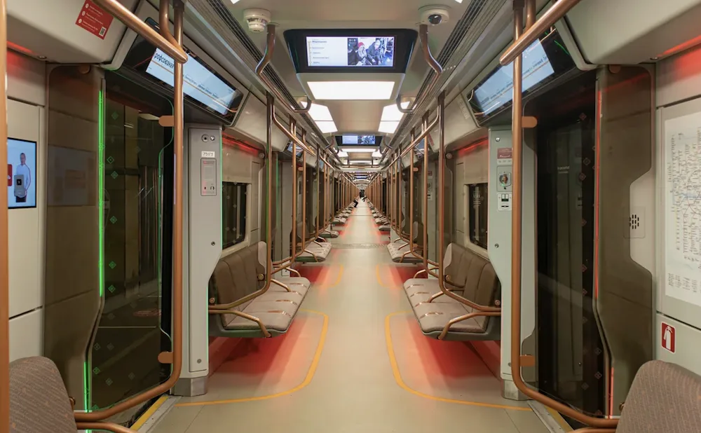 Modern train Moscow Metro - Moskva-2024