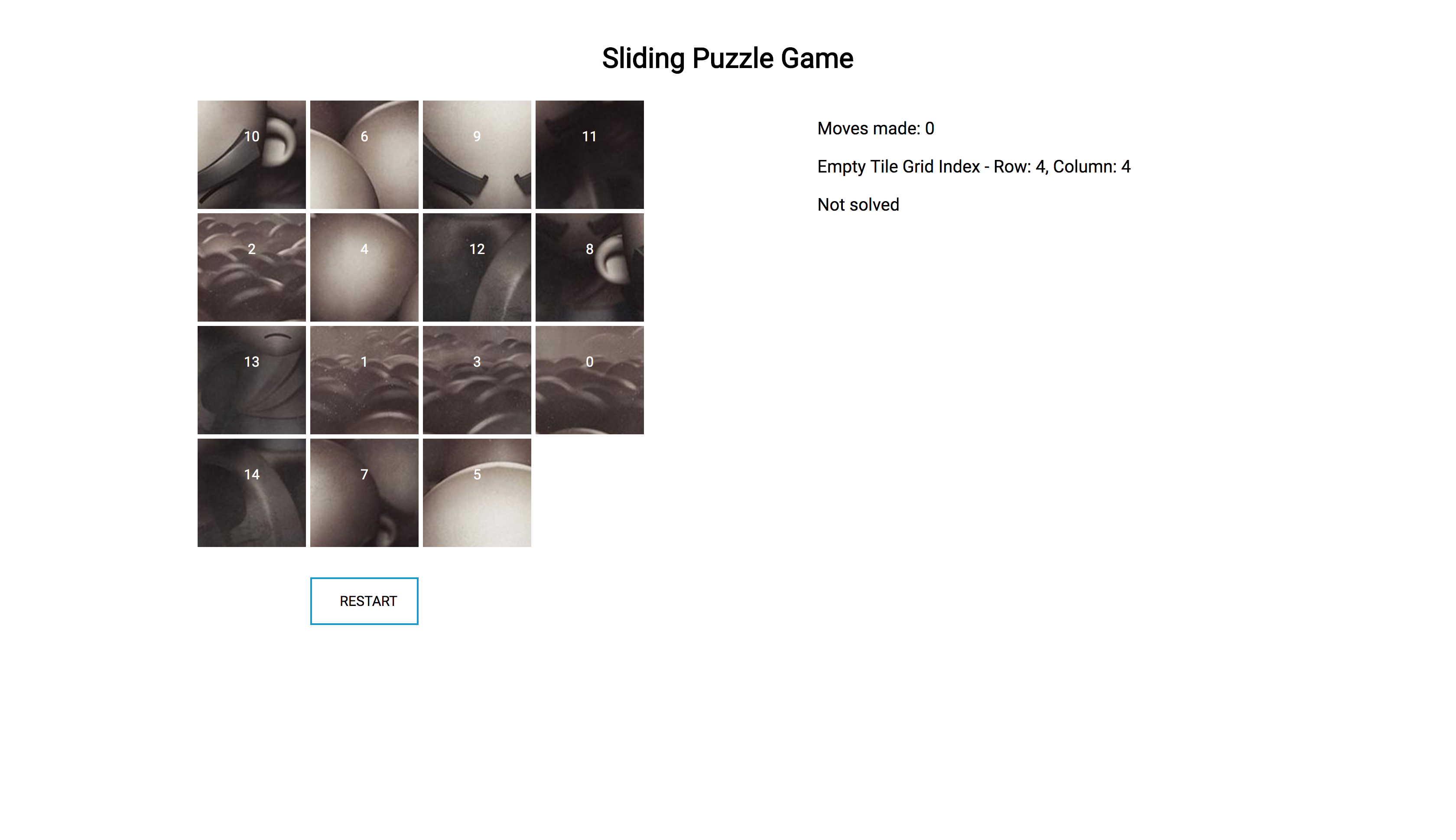 Sliding Puzzle Game