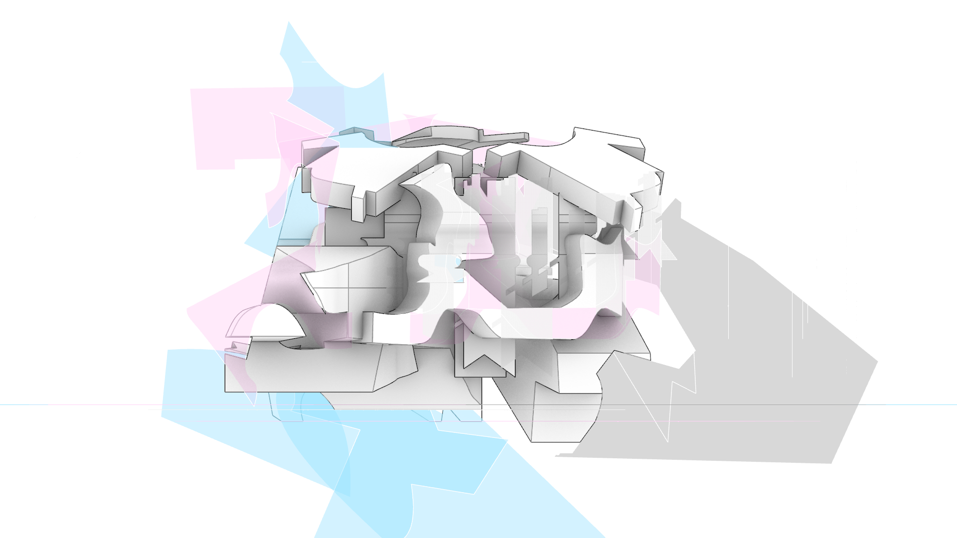 Digital Massing Study — Right View