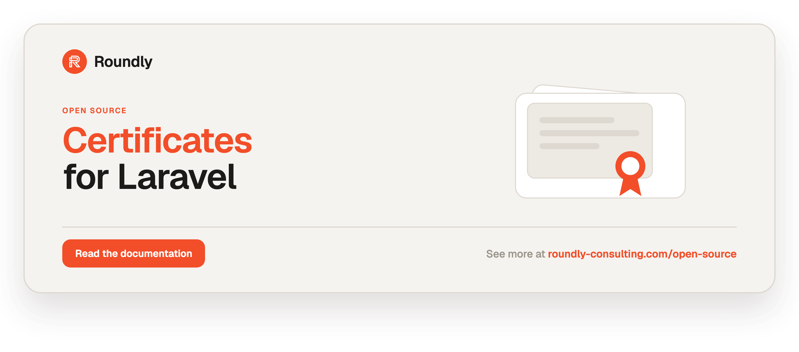Certificates for Laravel — Roundly open source