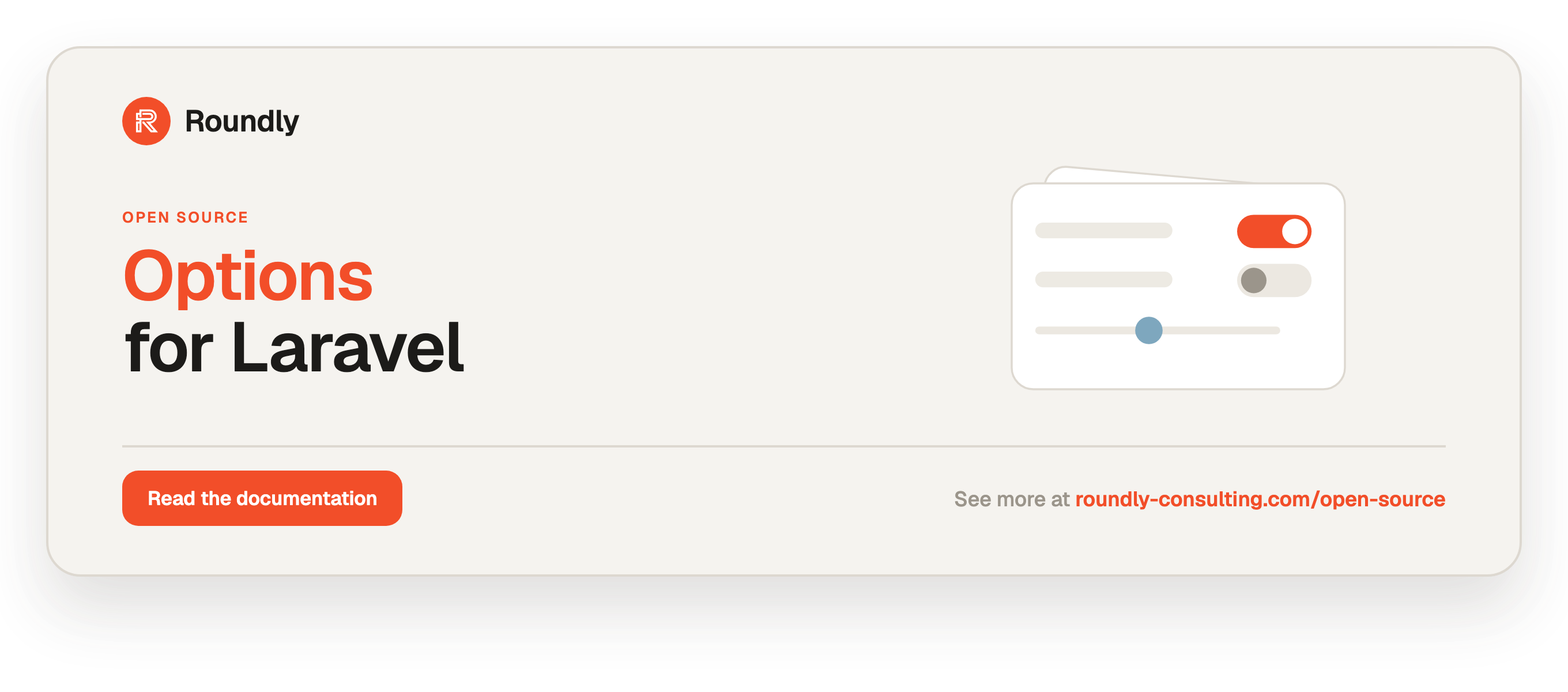 Options for Laravel — Roundly open source