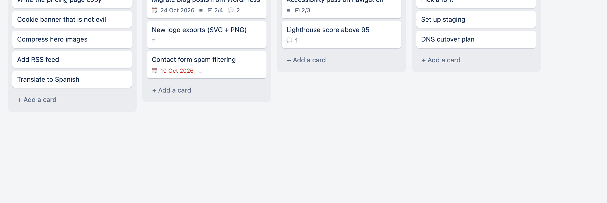 Simple Kanban - A Boring WeKan Alternative