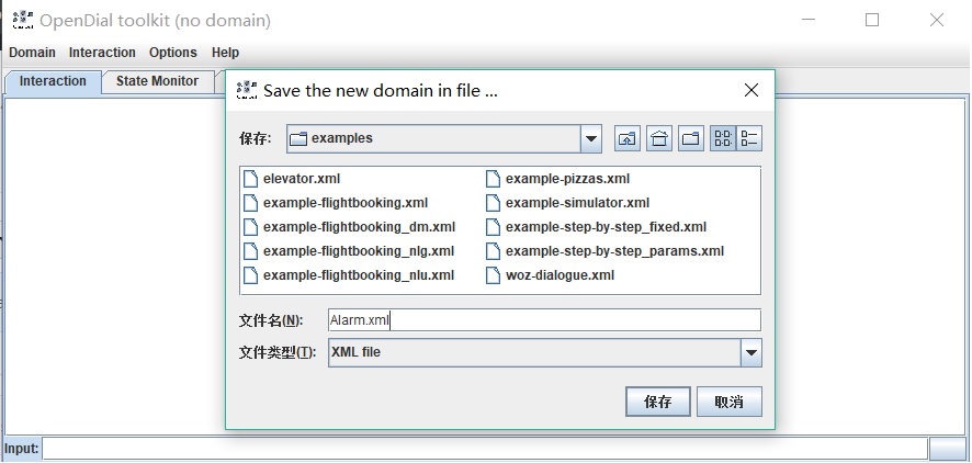 OpenDial Example 1