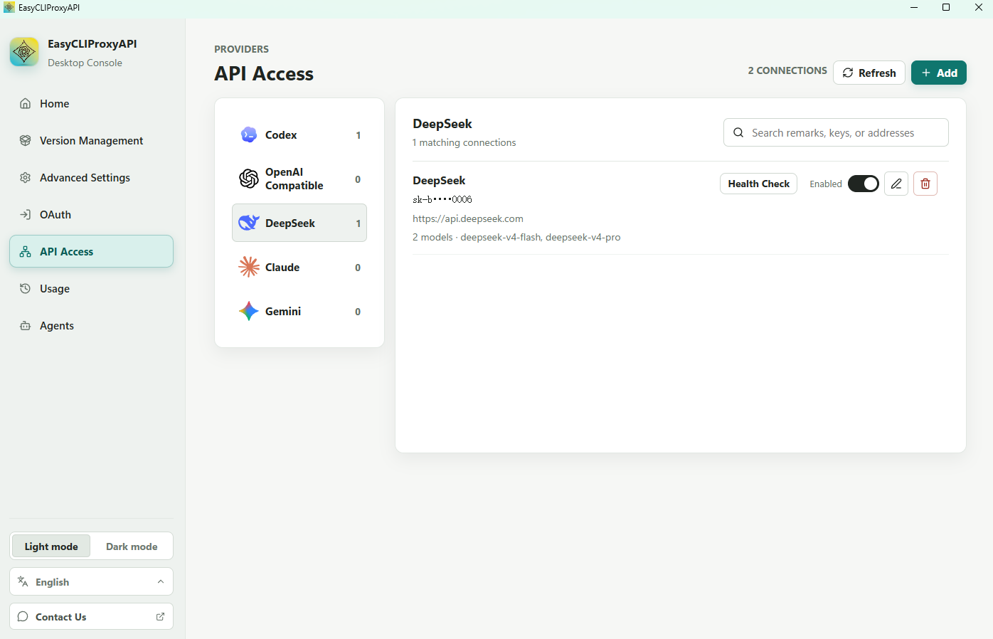 API provider aggregation