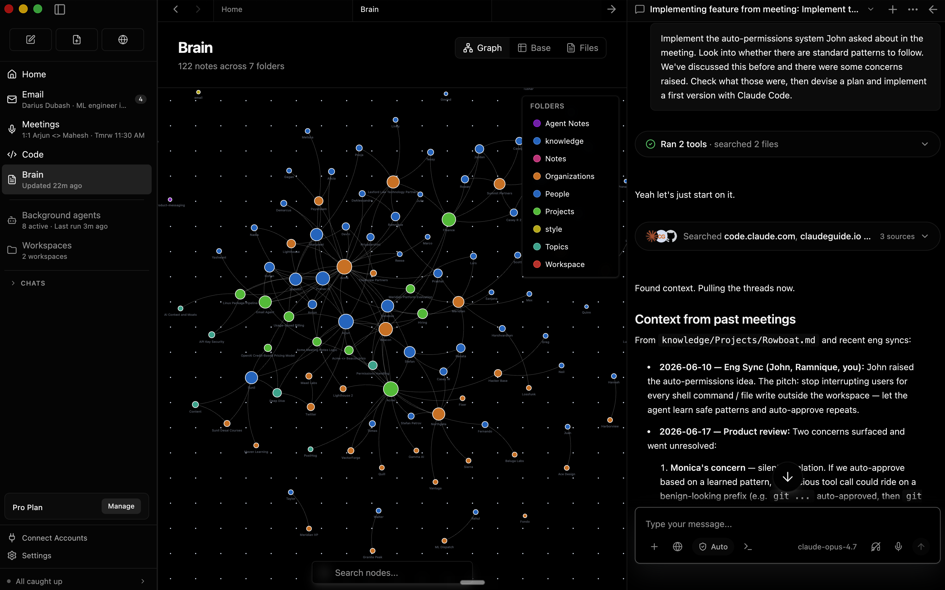 Rowboat Main Chat Interface