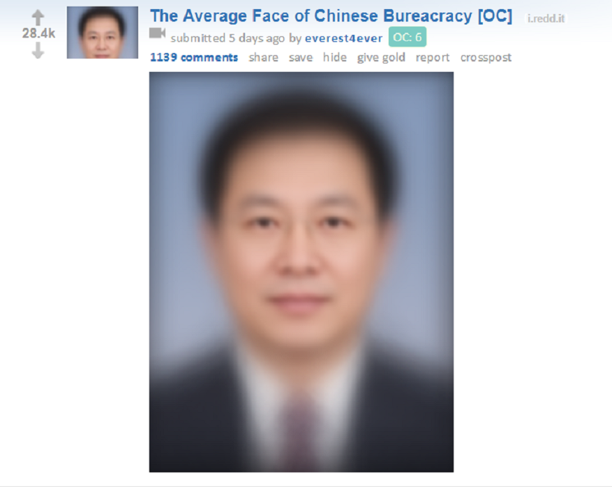 Combined image of Chinese bureaucracy