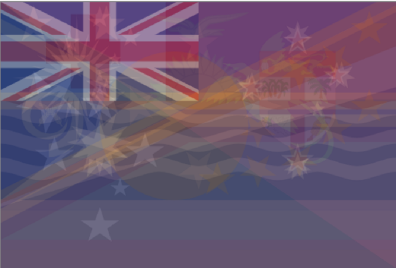 Combined flag of Oceania