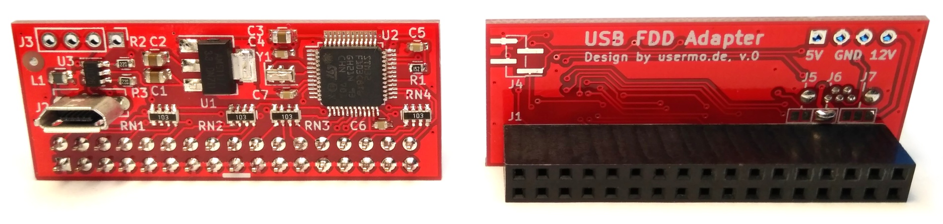 USB FDD Adapter front and back