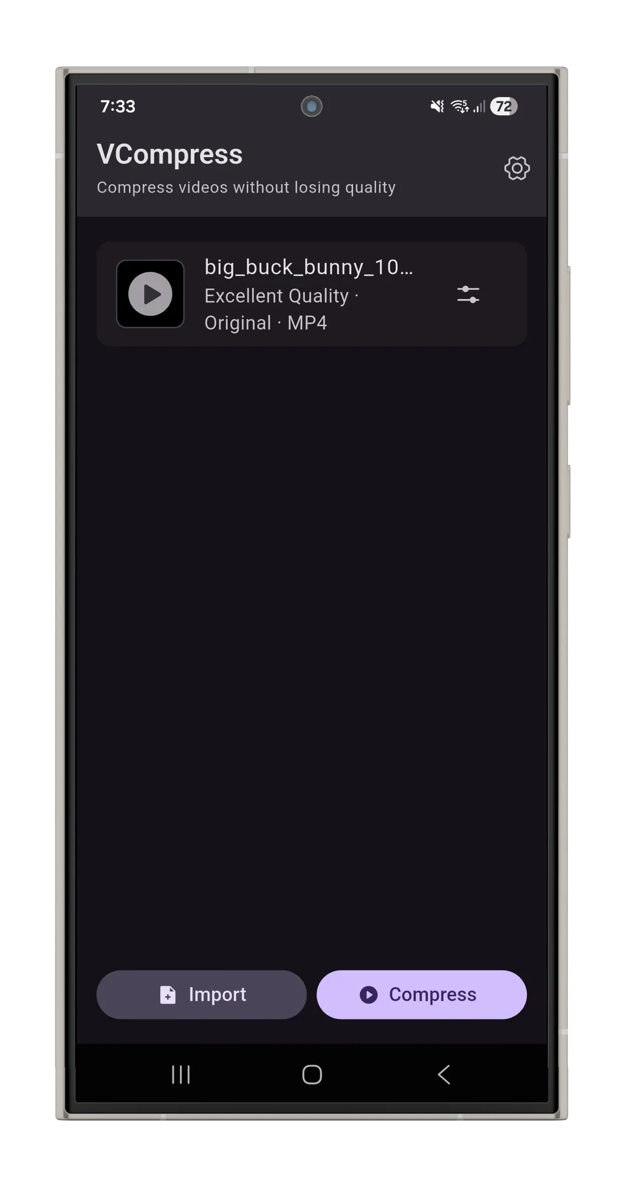 Pantalla de Inicio con Video