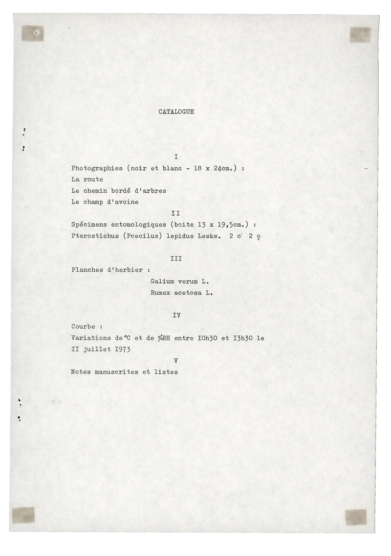LA CAMPAGNE - SEKVENS 25.08 - 05.09.1973 — Sheet 5