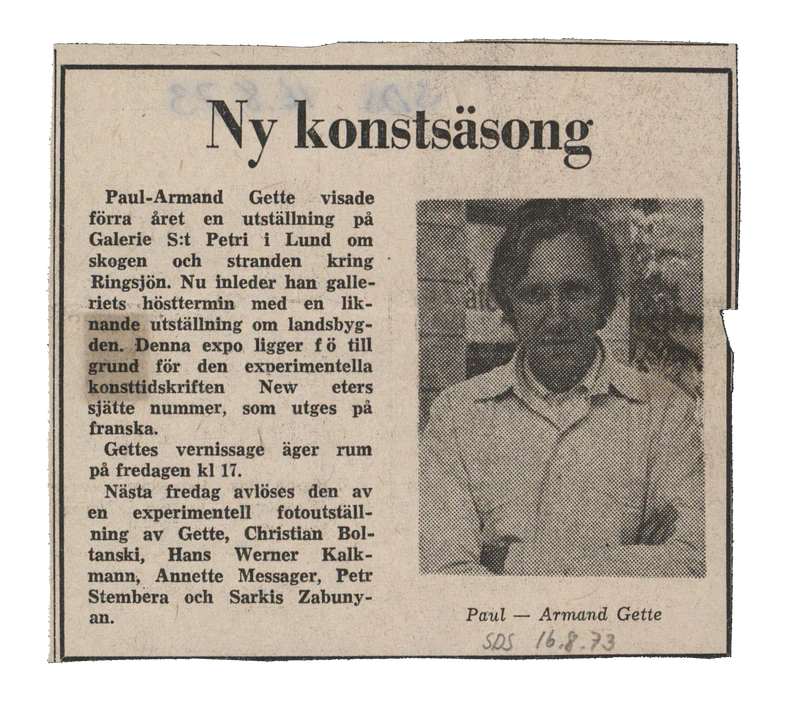 LA CAMPAGNE - SEKVENS 25.08 - 05.09.1973