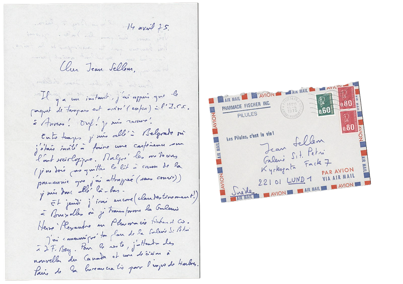 HERVE FISCHER ART ET COMMUNICATION MARGINALE TAMPONS D'ARTISTES 14-26.03.1975