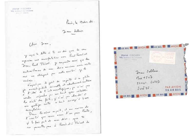 HERVE FISCHER ART ET COMMUNICATION MARGINALE TAMPONS D'ARTISTES 14-26.03.1975