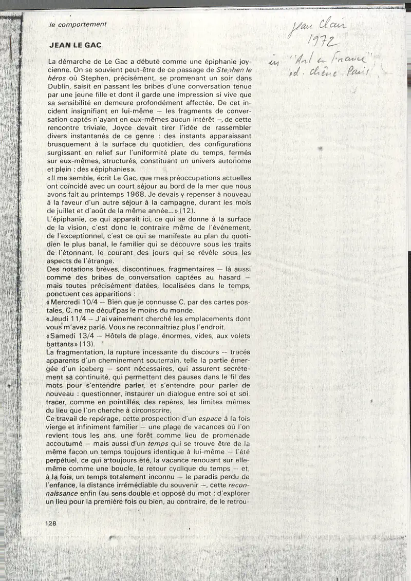 JEAN LE GAC ANEKDOTERNA och VYERNA 17.01-25.01.1975 — Sheet 1