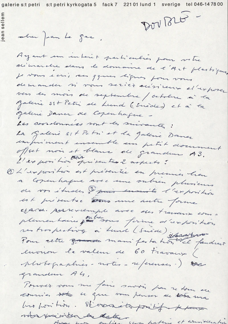 JEAN LE GAC ANEKDOTERNA och VYERNA 17.01-25.01.1975
