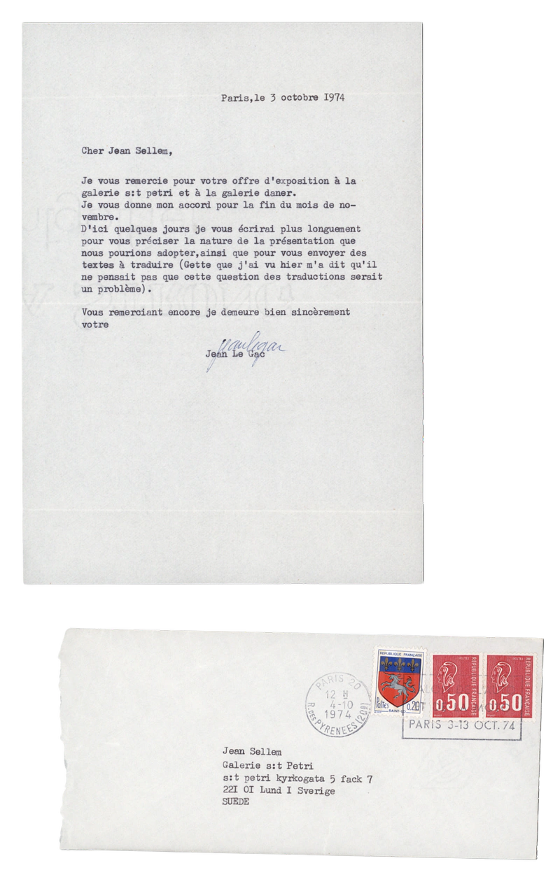 JEAN LE GAC ANEKDOTERNA och VYERNA 17.01-25.01.1975