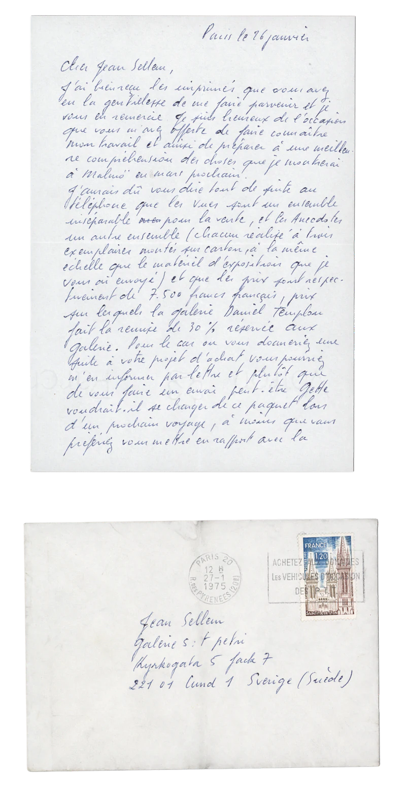 JEAN LE GAC ANEKDOTERNA och VYERNA 17.01-25.01.1975