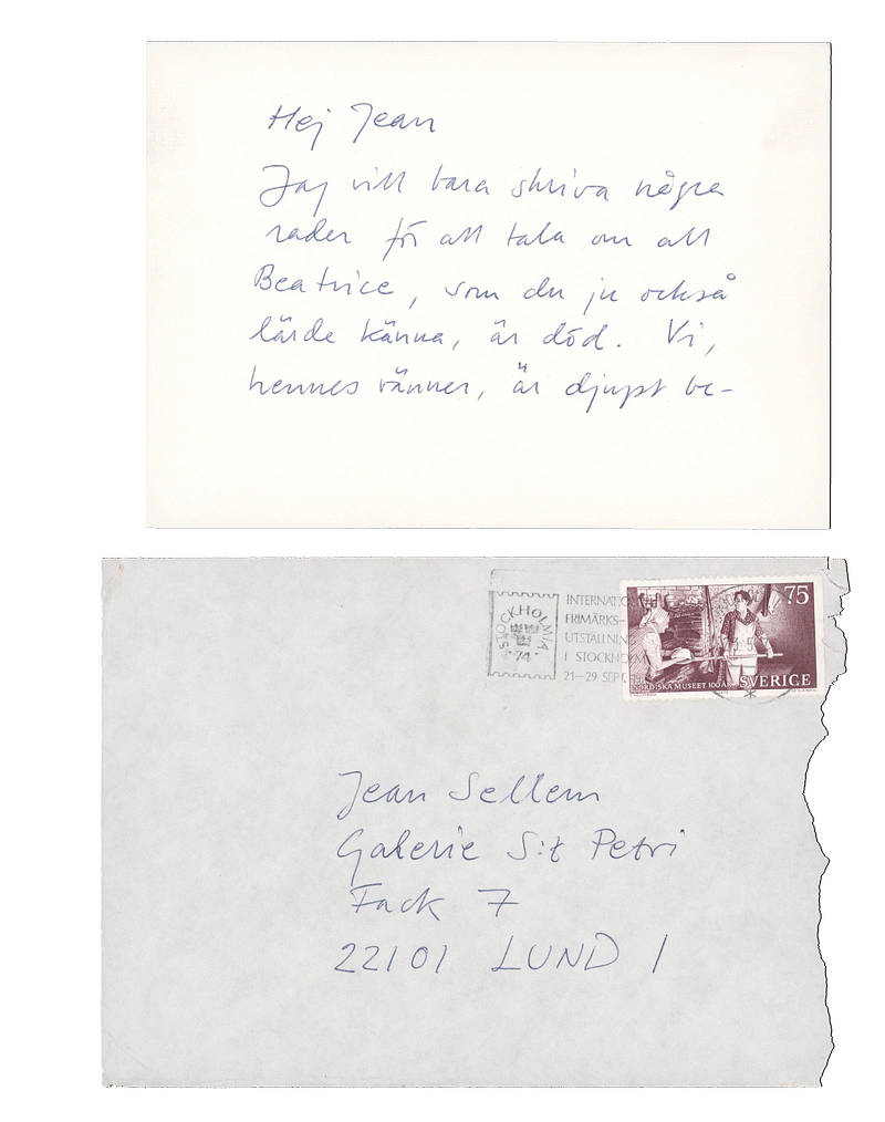 BENGT AF KLINTBERG Skogsdykaren (The Forest Diver) 26.10 -6.11.1974