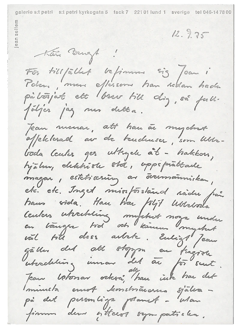 BENGT AF KLINTBERG Skogsdykaren (The Forest Diver) 26.10 -6.11.1974 — Sheet 1