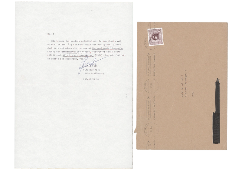 BERTIL FALK COMIC COLLECTION 27.09 - 09.10.1974 — Sheet 1