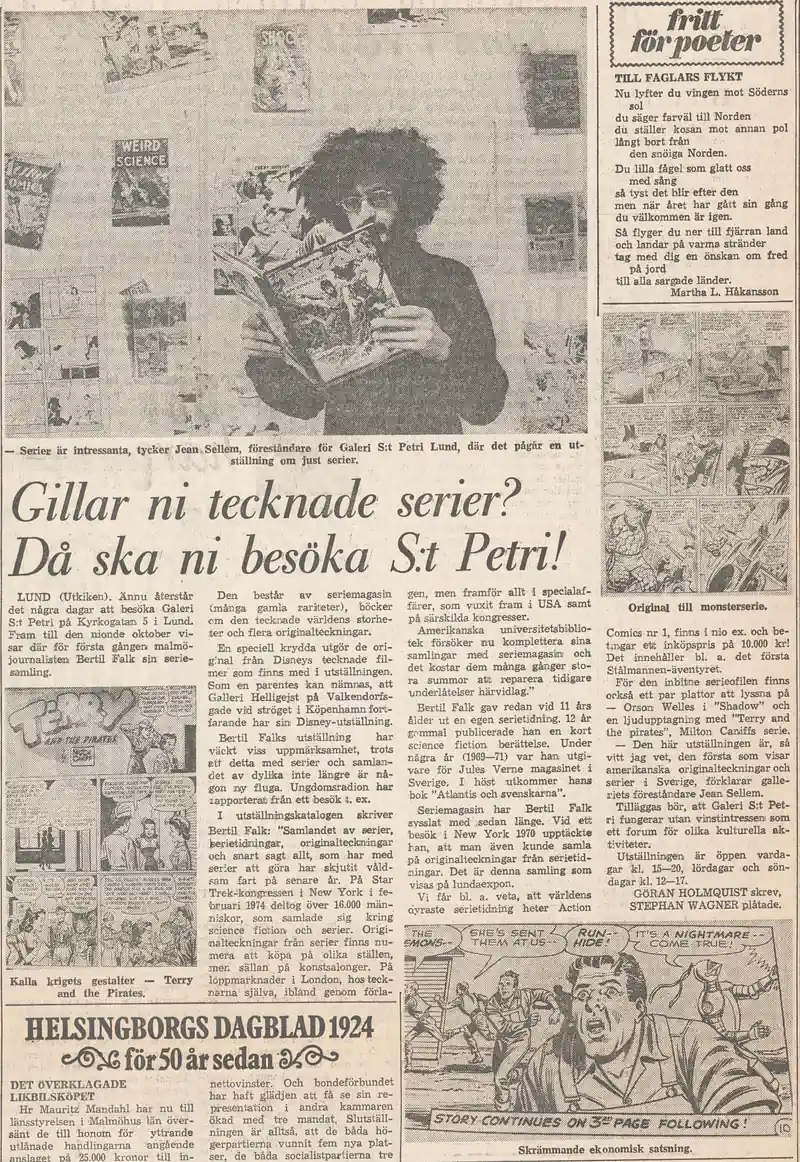 BERTIL FALK COMIC COLLECTION 27.09 - 09.10.1974