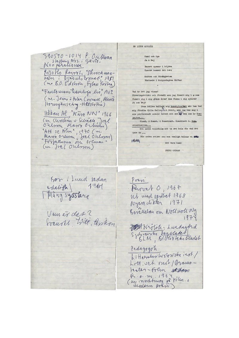 PETER ORTMAN IDEOGRAM 17-29.05.1974
