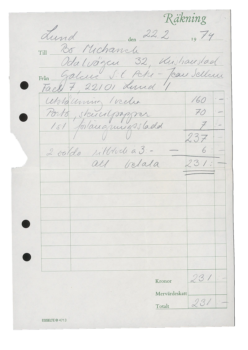BO MICHANEK KRING FECKNAD FILM 15 - 21.02.1974