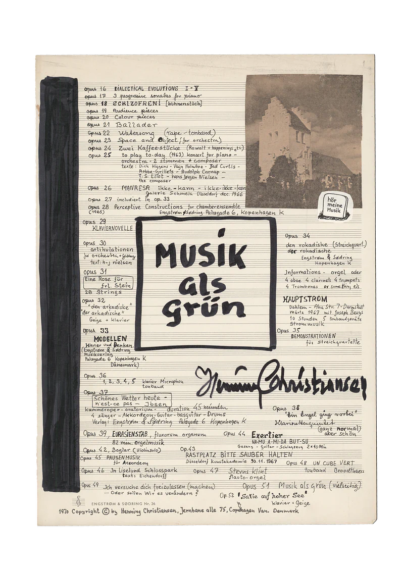 HENNING CHRISTIANSEN 26.01.1974 featuring the German artist Joseph Beuys — Sheet 2