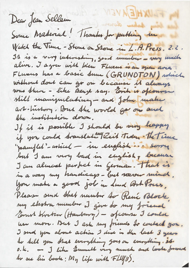 HENNING CHRISTIANSEN 26.01.1974 featuring the German artist Joseph Beuys — Sheet 5