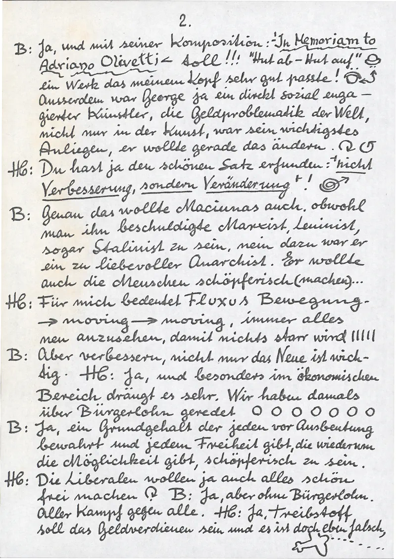 HENNING CHRISTIANSEN 26.01.1974 featuring the German artist Joseph Beuys — Sheet 8