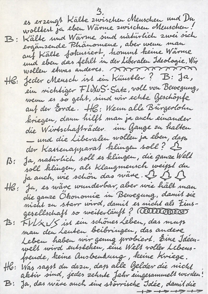HENNING CHRISTIANSEN 26.01.1974 featuring the German artist Joseph Beuys — Sheet 9