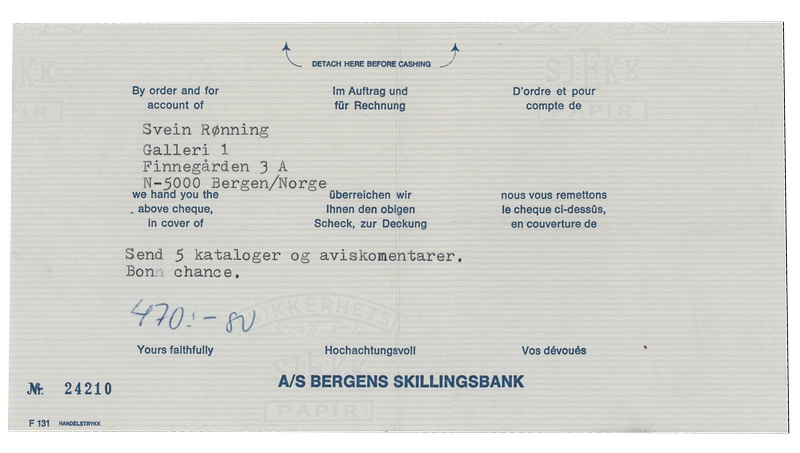 SVEIN RØNNING 22.03 - 02.04.1974