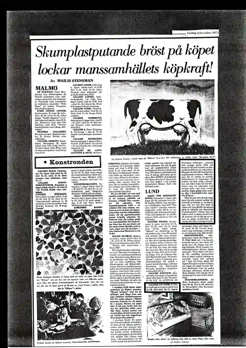 26.11 - 15.12.1971 INGVAR SVENSSON — Sheet 1