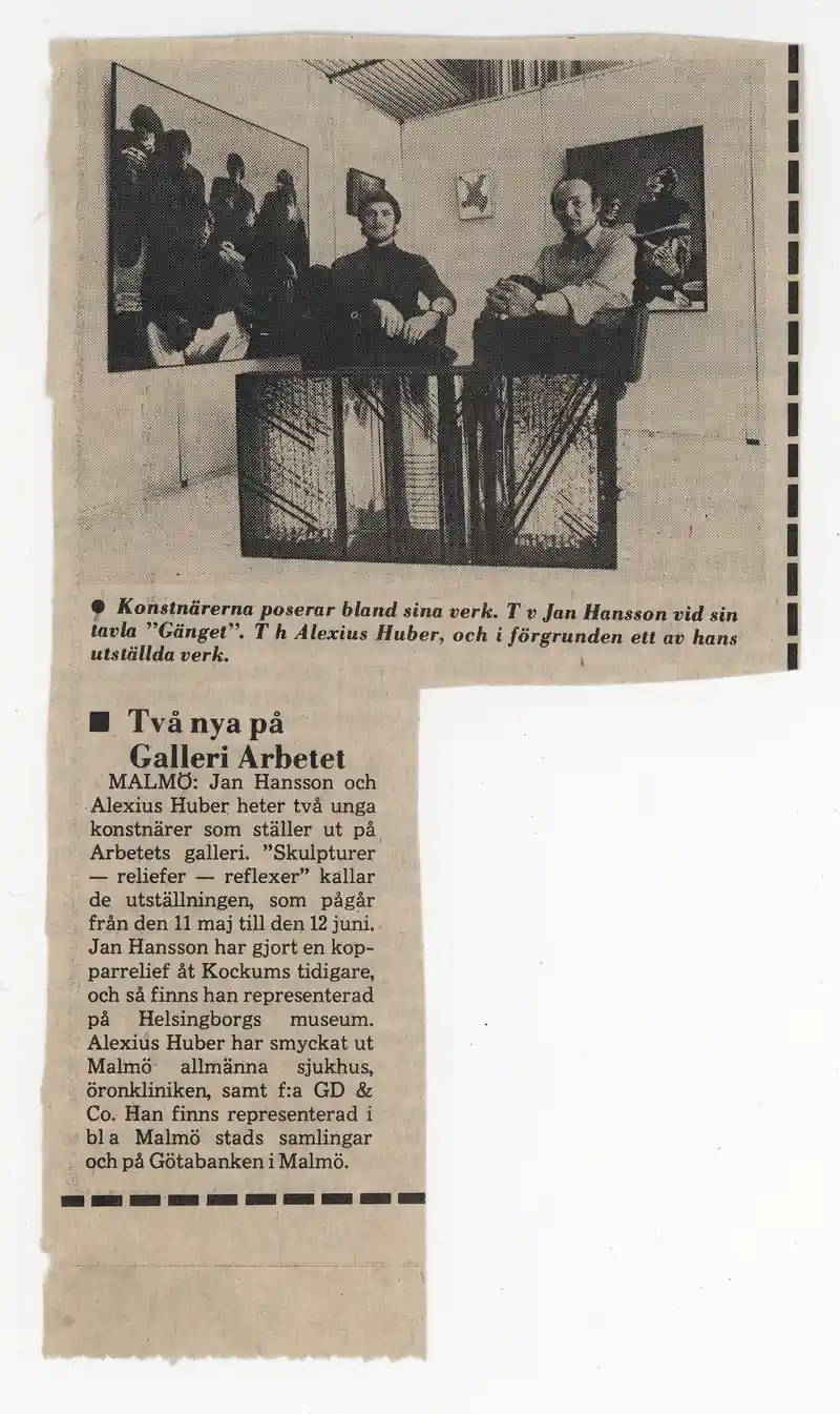 21.04 - 10.05.1972 ALEXIUS HUBER — Sheet 1