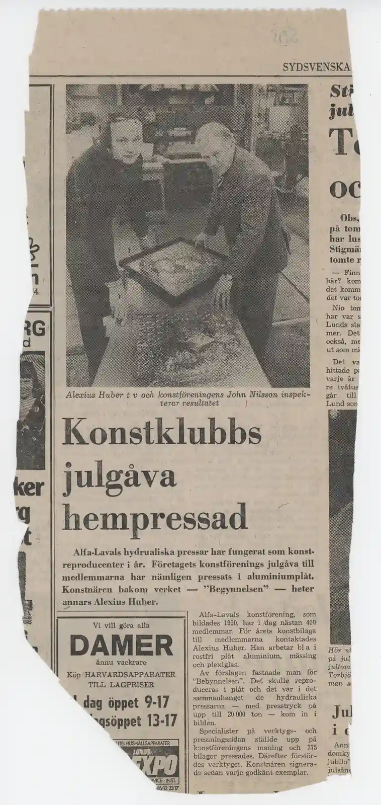 21.04 - 10.05.1972 ALEXIUS HUBER — Sheet 1