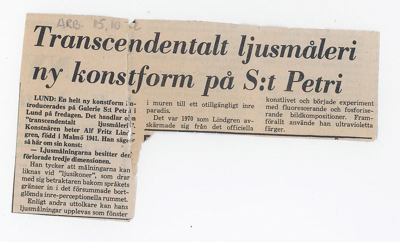 13.10 -1.11.1972 ALF LINDGREN — Sheet 1