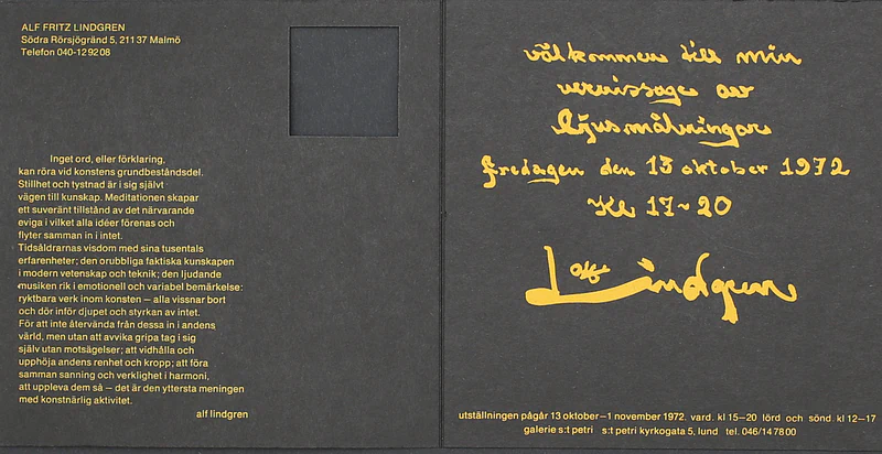 13.10 -1.11.1972 ALF LINDGREN — Sheet 1