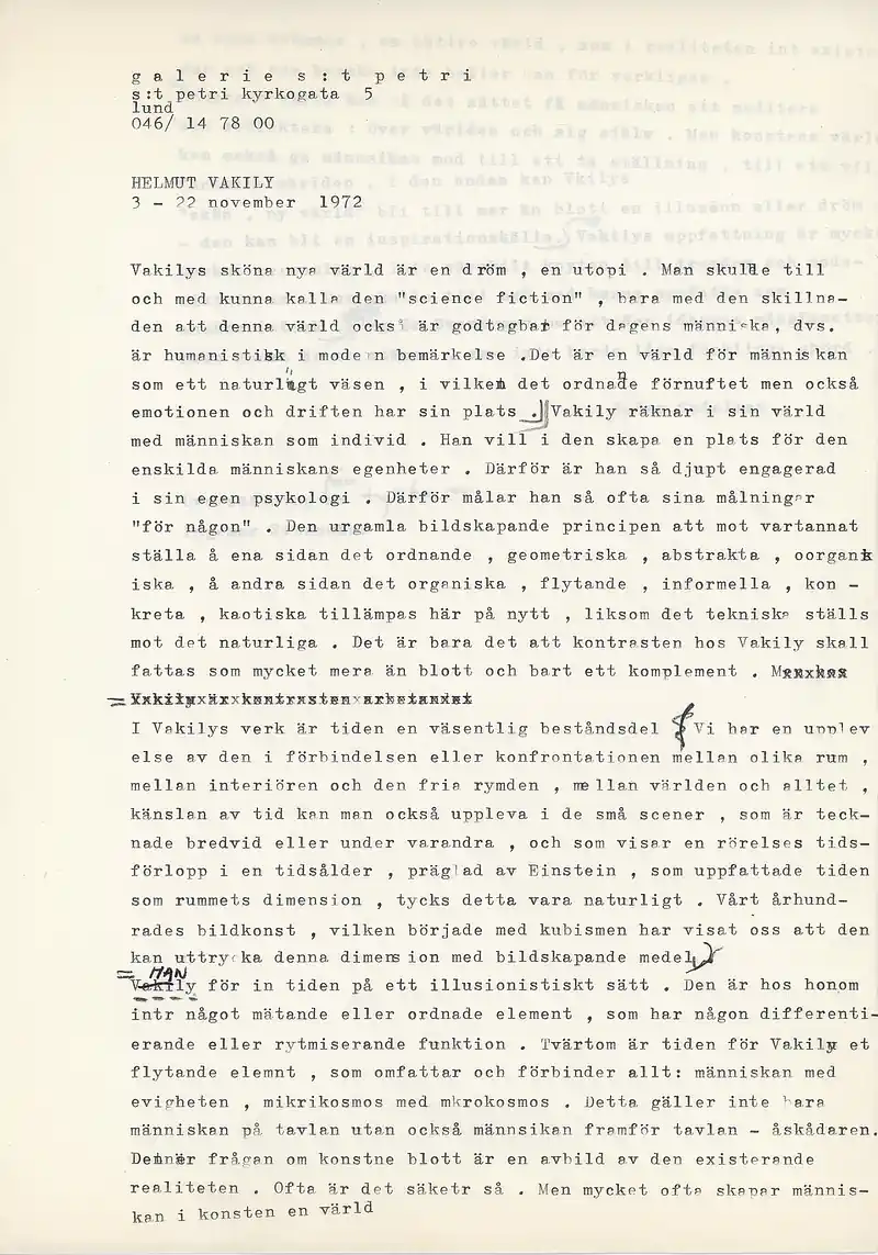 03-22.11.1972 HELMUT VAKILY — Sheet 1