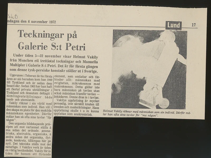 03-22.11.1972 HELMUT VAKILY — Sheet 1