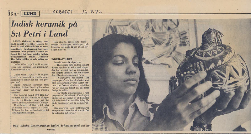 14.07-14.08.1972 INDIRA JOHNSON — Sheet 1