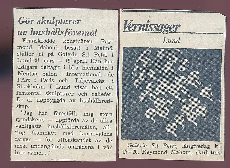 31.03-19.04.1972 RAYMOND MAHOUT — Sheet 1