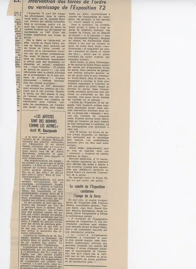 31.03-19.04.1972 RAYMOND MAHOUT — Sheet 1